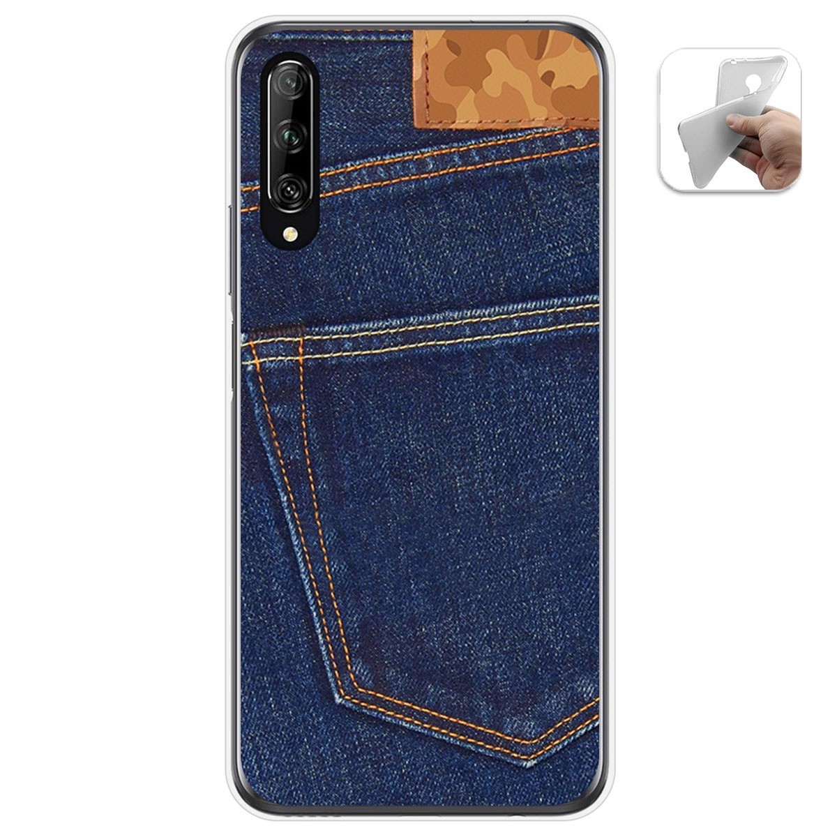 Funda Gel Tpu para Huawei P Smart Pro diseño Vaquero Dibujos