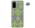 Funda Gel Transparente para Samsung Galaxy A41 diseño Cactus Dibujos