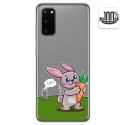 Funda Gel Transparente para Samsung Galaxy A41 diseño Conejo Dibujos