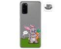 Funda Gel Transparente para Samsung Galaxy A41 diseño Conejo Dibujos