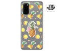 Funda Gel Transparente para Samsung Galaxy A41 diseño Piña Dibujos