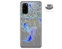 Funda Gel Transparente para Samsung Galaxy A41 diseño Plumas Dibujos