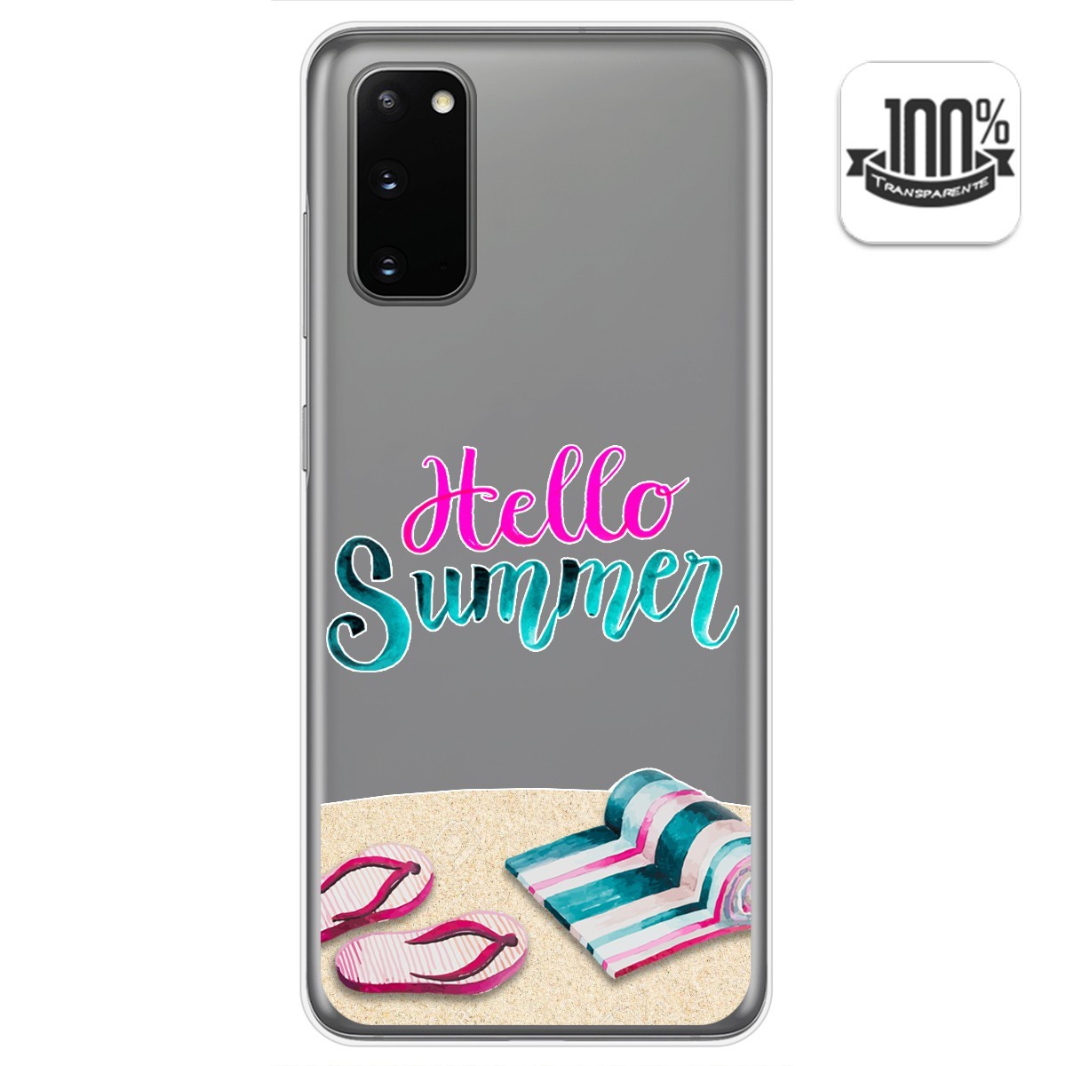 Funda Gel Transparente para Samsung Galaxy A41 diseño Summer Dibujos