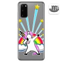 Funda Gel Transparente para Samsung Galaxy A41 diseño Unicornio Dibujos