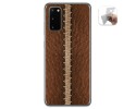 Funda Gel Tpu para Samsung Galaxy A41 diseño Cuero 01 Dibujos