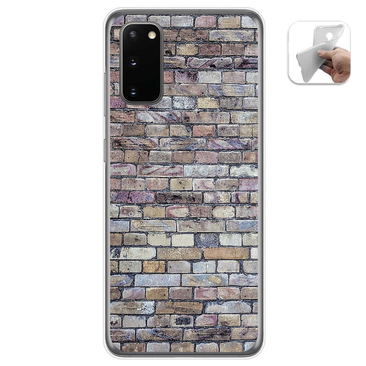 Funda Gel Tpu para Samsung Galaxy A41 diseño Ladrillo 02 Dibujos
