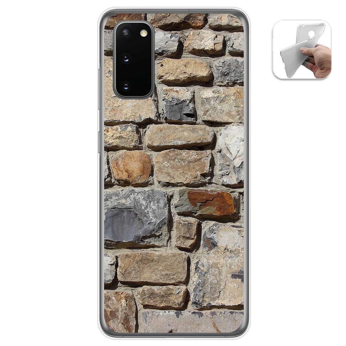 Funda Gel Tpu para Samsung Galaxy A41 diseño Ladrillo 03 Dibujos