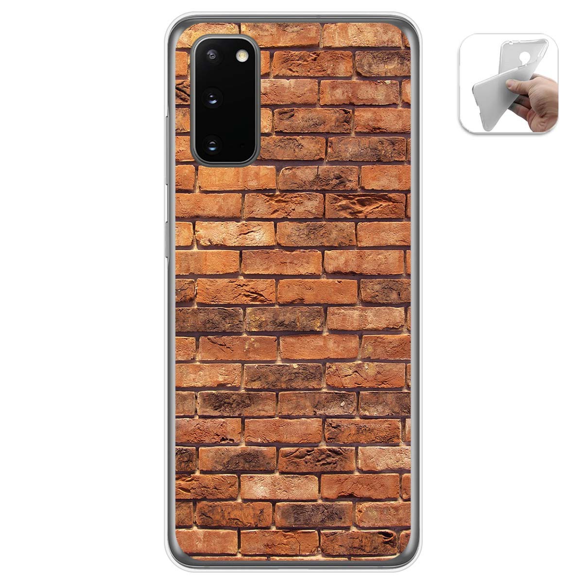 Funda Gel Tpu para Samsung Galaxy A41 diseño Ladrillo 04 Dibujos