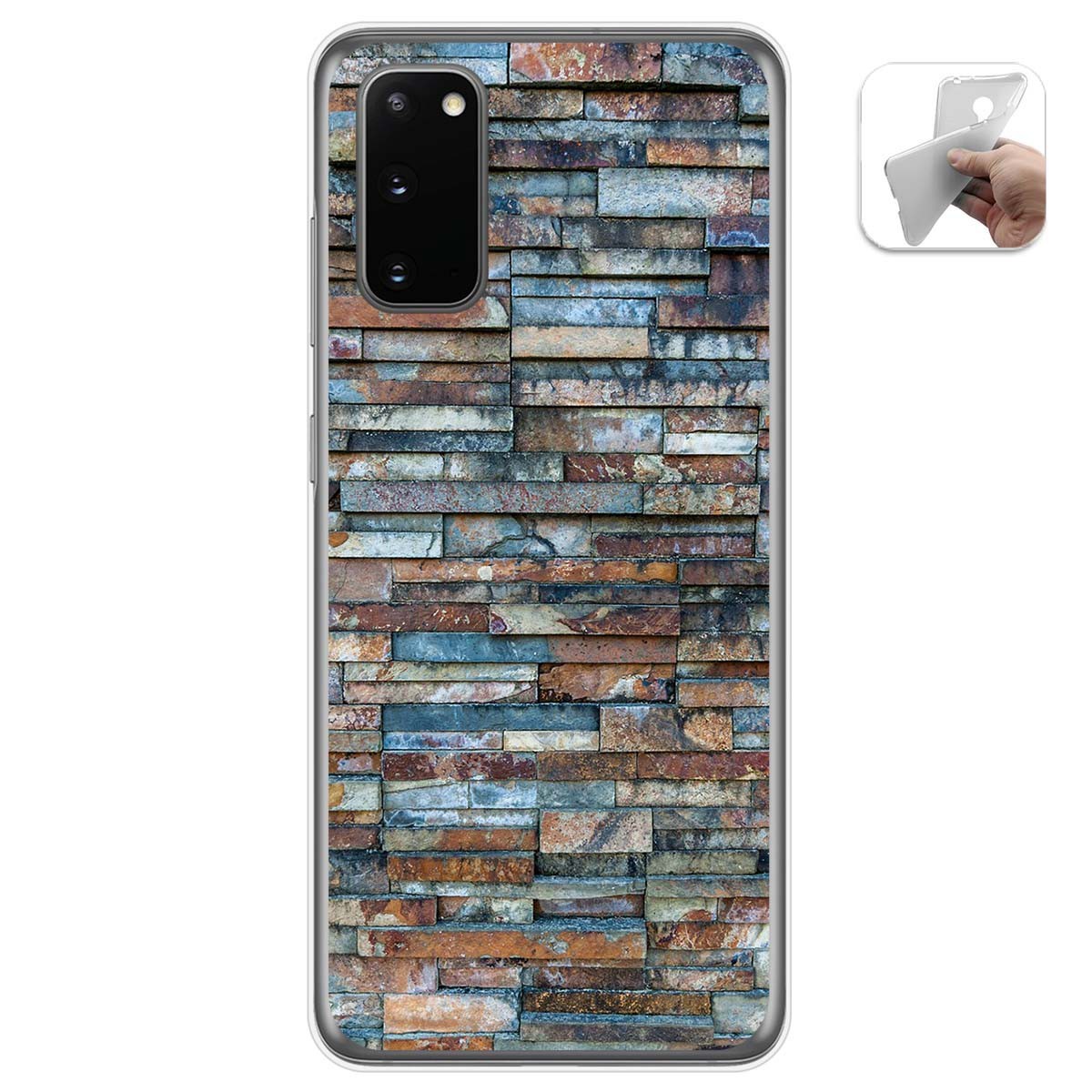 Funda Gel Tpu para Samsung Galaxy A41 diseño Ladrillo 05 Dibujos