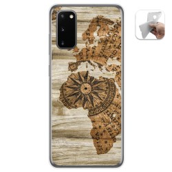 Funda Gel Tpu para Samsung Galaxy A41 diseño Madera 07 Dibujos