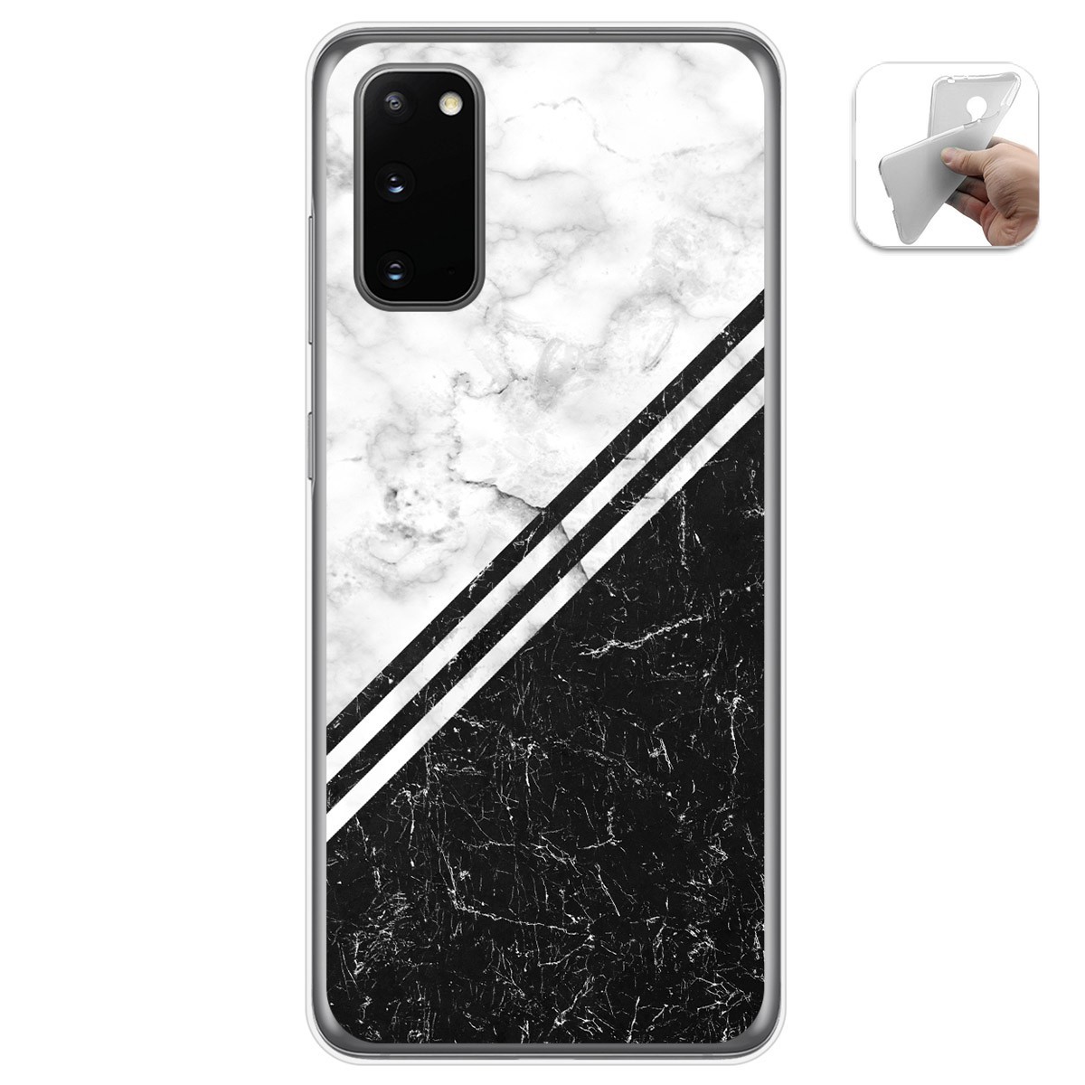 Funda Gel Tpu para Samsung Galaxy A41 diseño Mármol 01 Dibujos