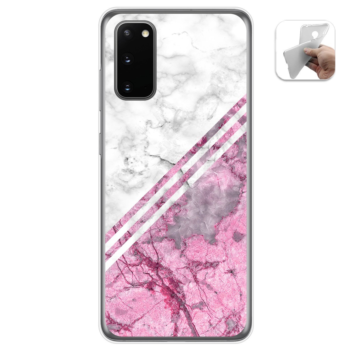Funda Gel Tpu para Samsung Galaxy A41 diseño Mármol 03 Dibujos