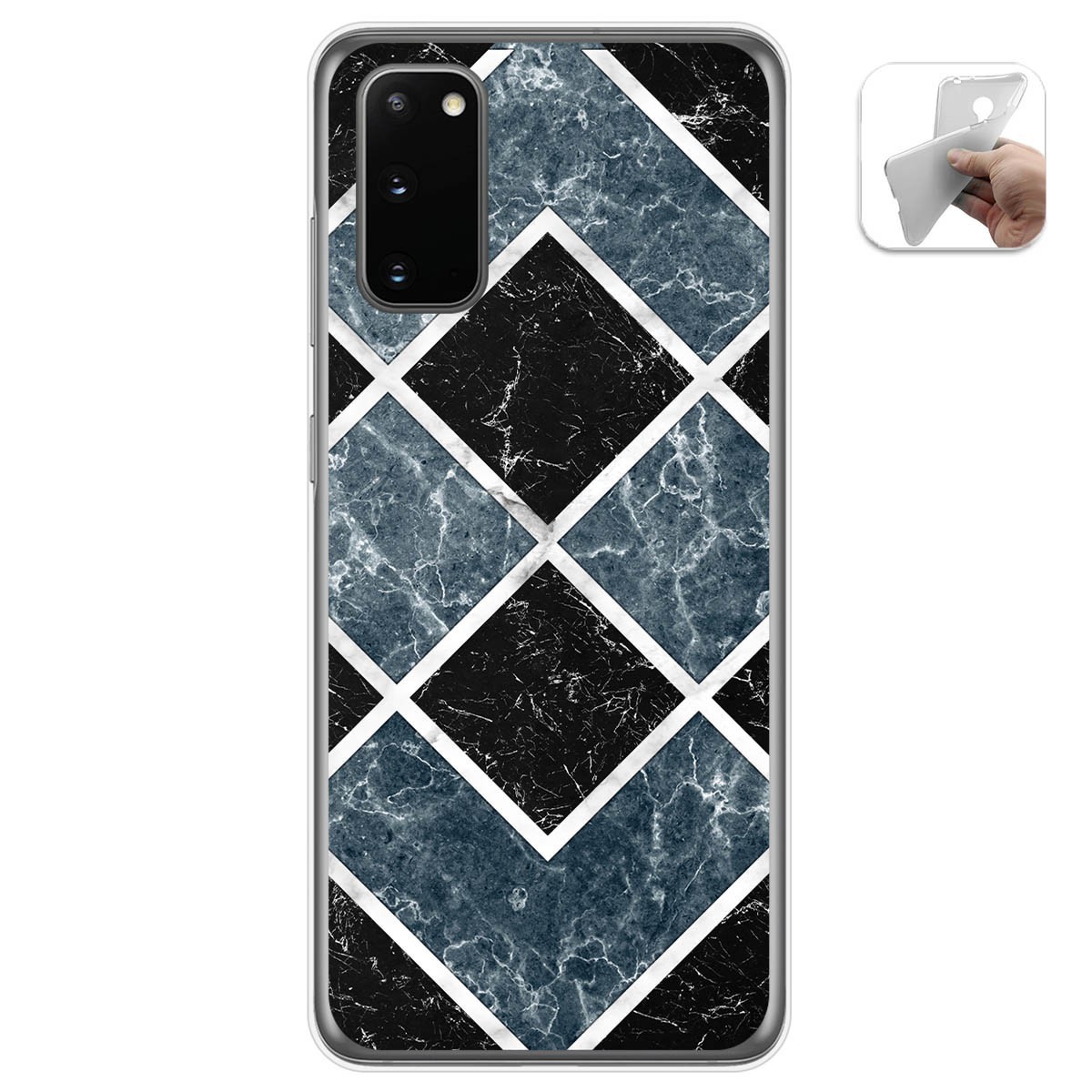 Funda Gel Tpu para Samsung Galaxy A41 diseño Mármol 06 Dibujos