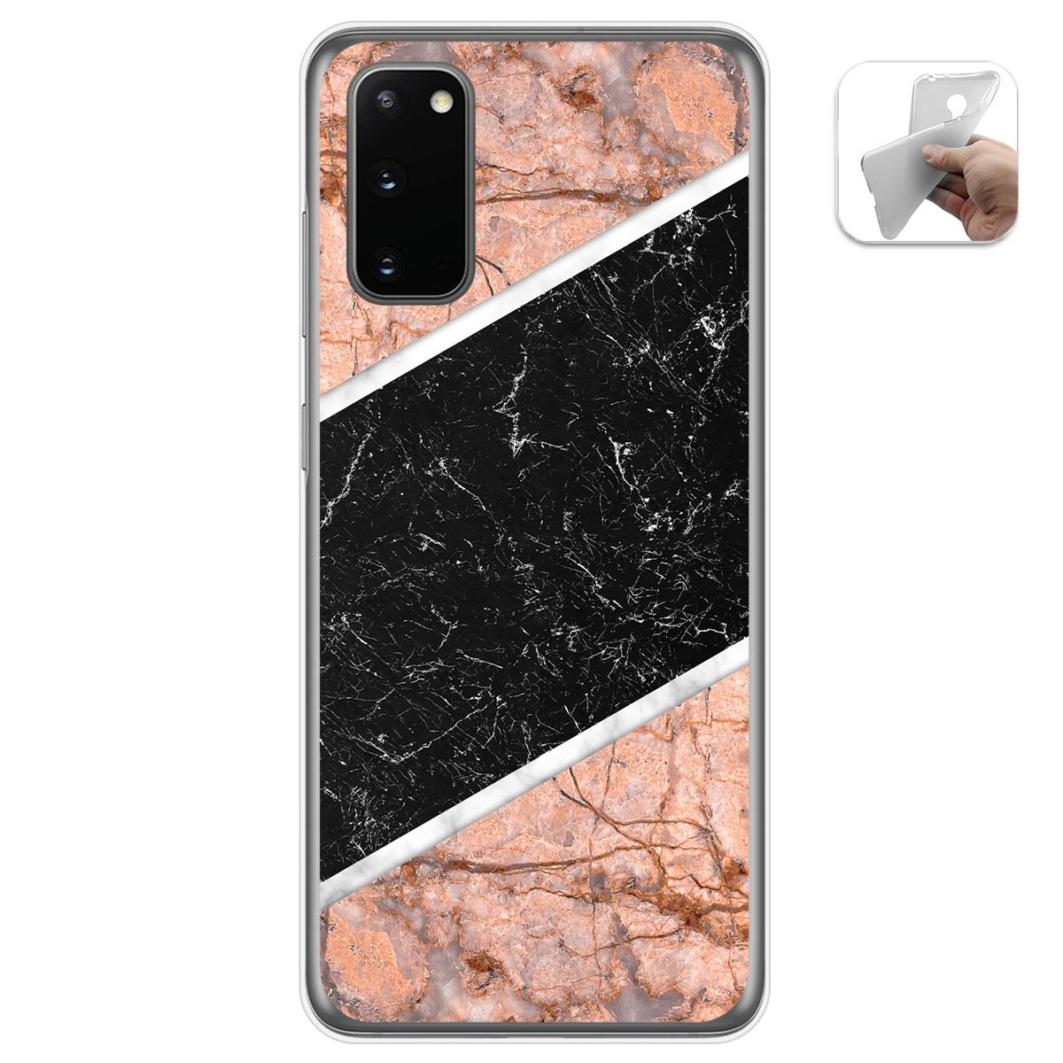 Funda Gel Tpu para Samsung Galaxy A41 diseño Mármol 07 Dibujos