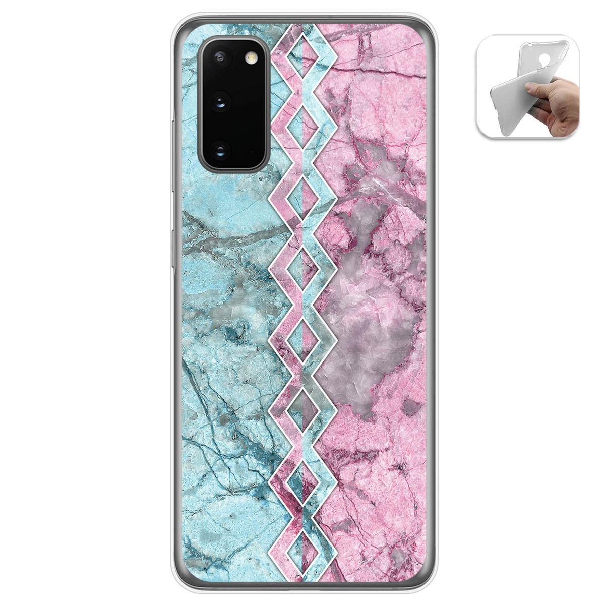 Funda Gel Tpu para Samsung Galaxy A41 diseño Mármol 08 Dibujos