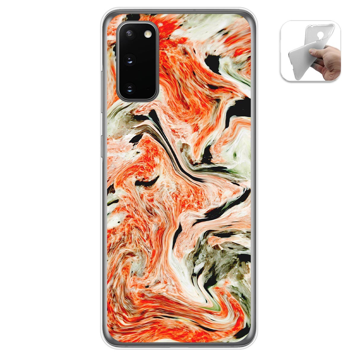 Funda Gel Tpu para Samsung Galaxy A41 diseño Mármol 12 Dibujos