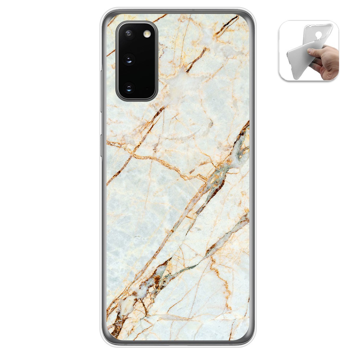 Funda Gel Tpu para Samsung Galaxy A41 diseño Mármol 13 Dibujos