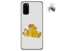 Funda Gel Tpu para Samsung Galaxy A41 diseño Leones Dibujos