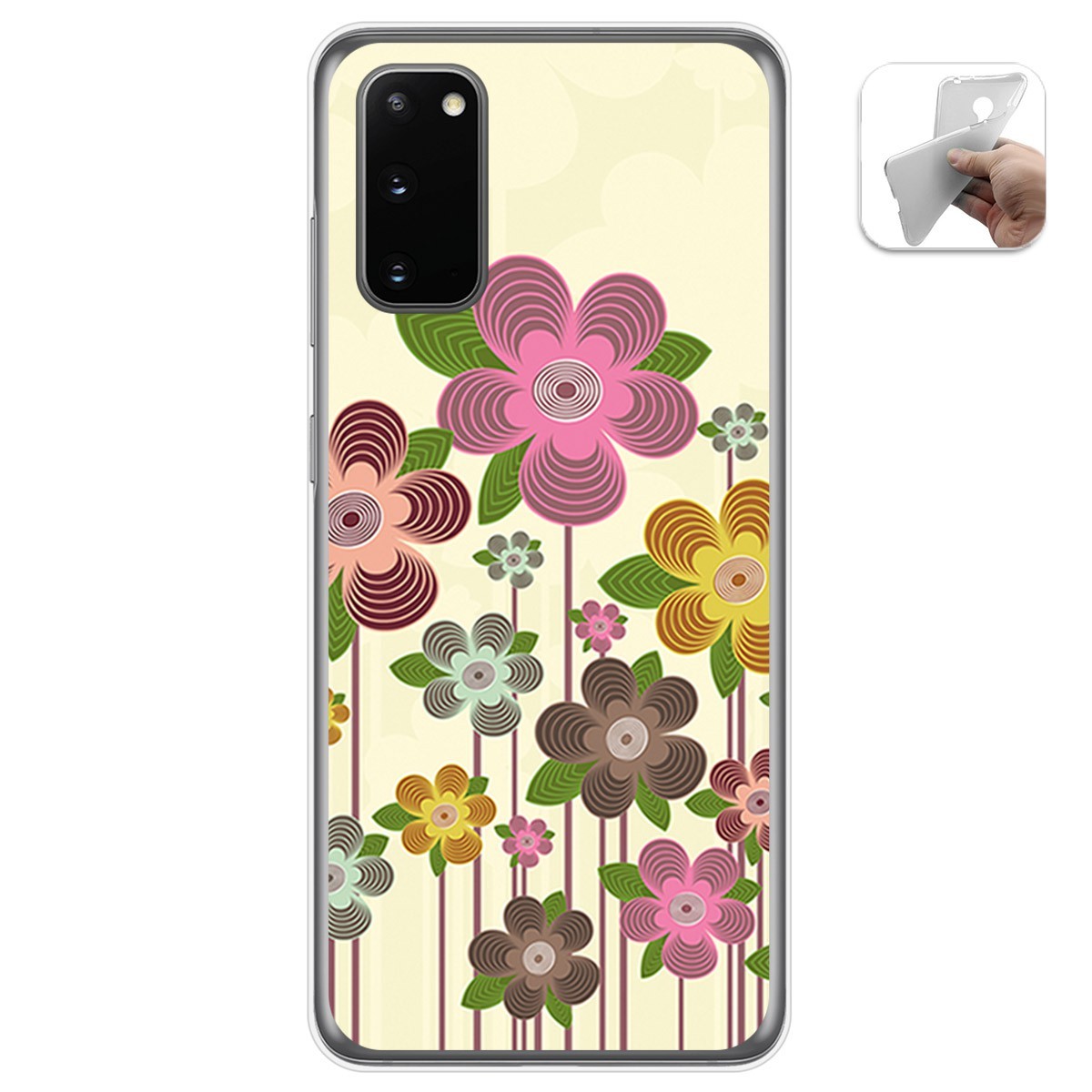 Funda Gel Tpu para Samsung Galaxy A41 diseño Primavera En Flor Dibujos