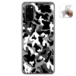 Funda Gel Tpu para Samsung Galaxy A41 diseño Snow Camuflaje Dibujos