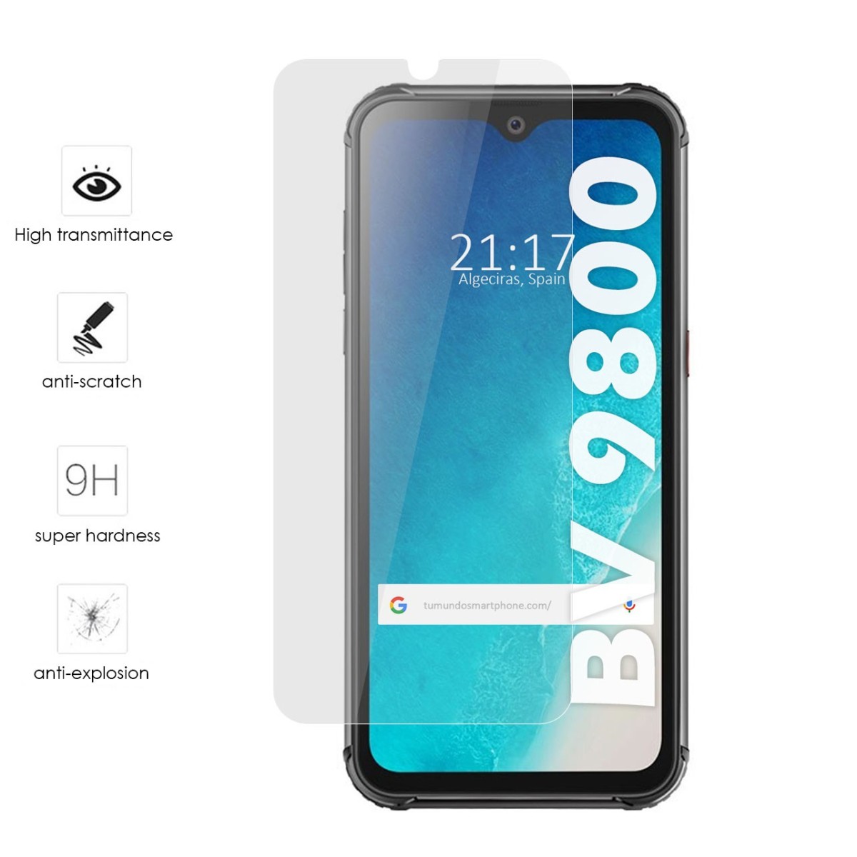 Protector Cristal Templado para Blackview BV9800 / BV9800 PRO Vidrio