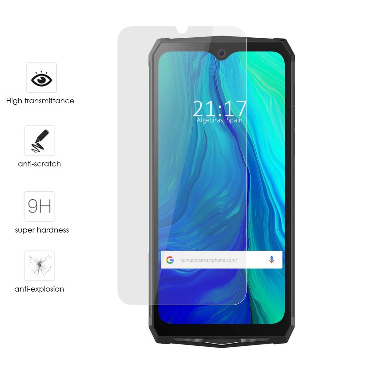 Protector Cristal Templado para Blackview BV9100 Vidrio