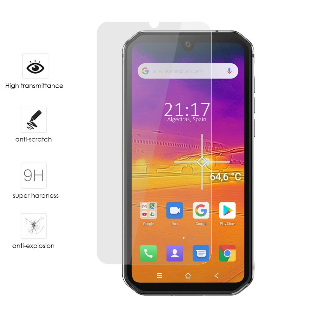 Protector Cristal Templado para Blackview BV9900 / BV9900 PRO Vidrio