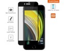 Protector Cristal Templado Completo 5D Full Glue Negro para Iphone SE 2020 Vidrio