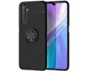 Funda Magnetica Soporte con Anillo Giratorio 360 para Realme 6 Negra