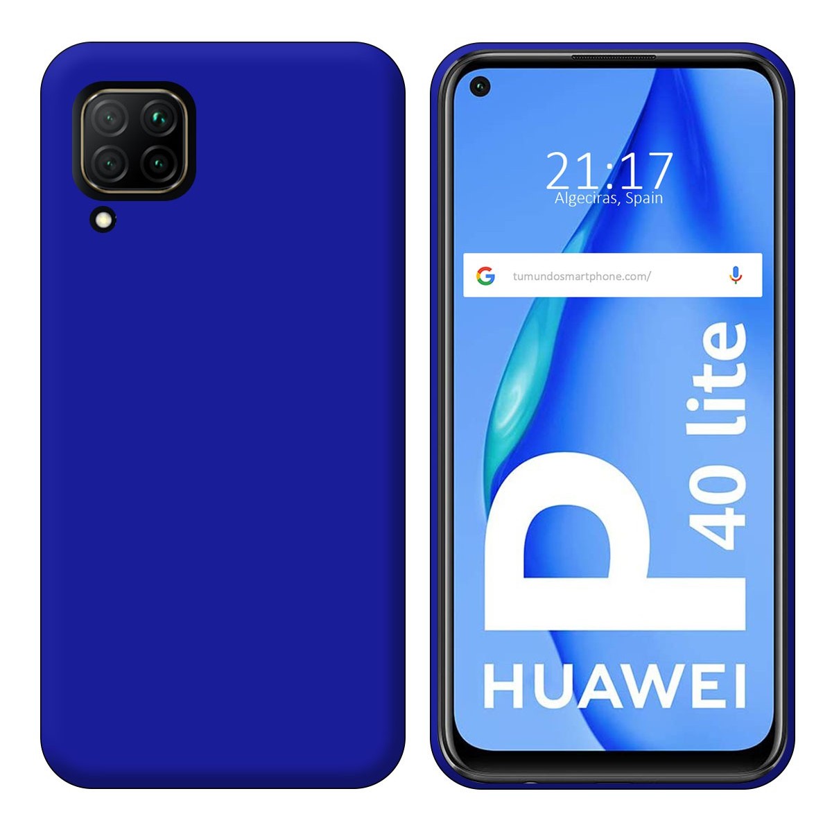 Funda Silicona Gel TPU Azul para Huawei P40 Lite