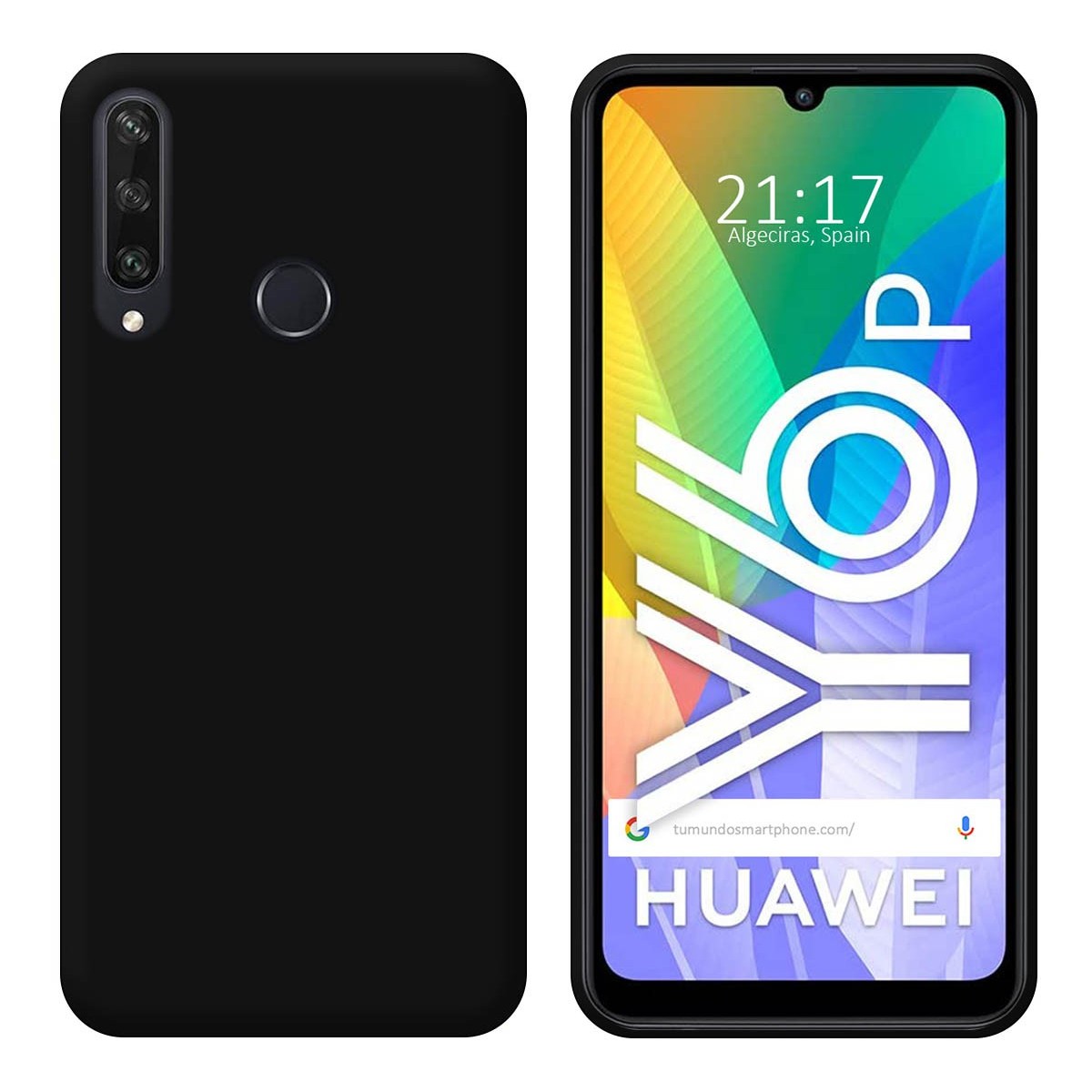 Funda Silicona Gel TPU Negra para Huawei Y6p