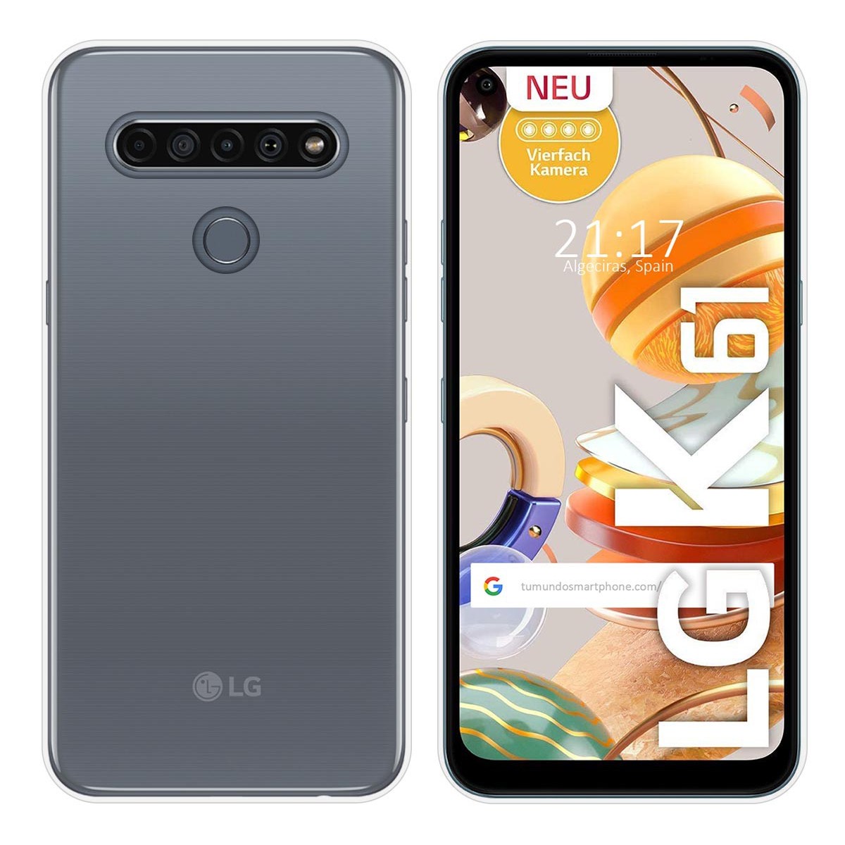 Funda Silicona Gel TPU Transparente para Lg K61