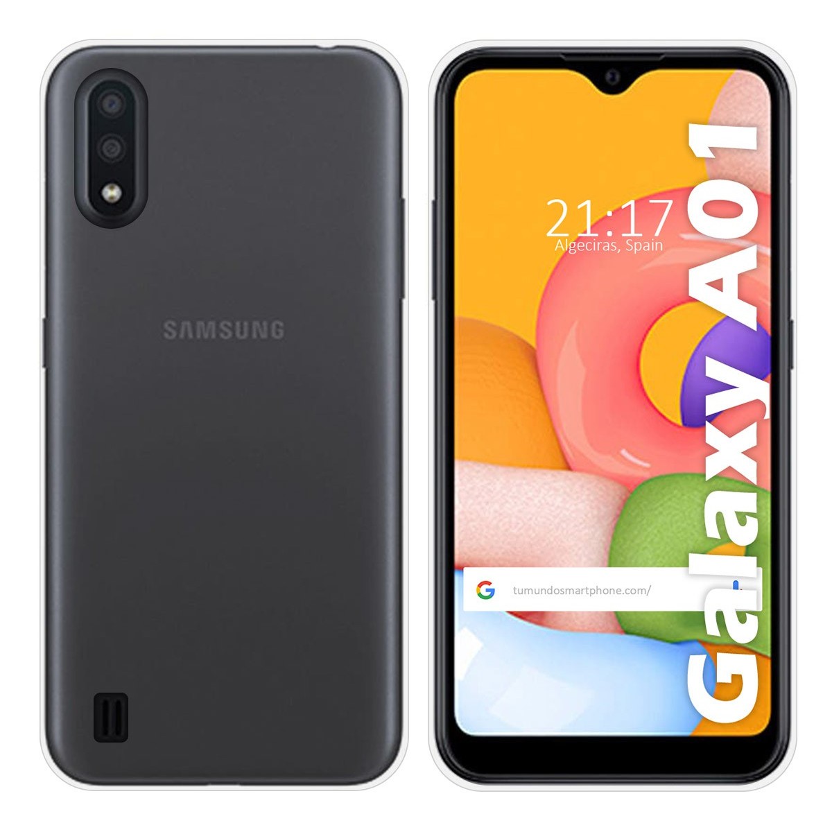 Funda Silicona Gel TPU Transparente para Samsung Galaxy A01