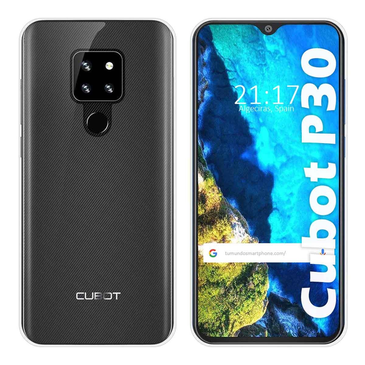 Funda Silicona Gel TPU Transparente para Cubot P30