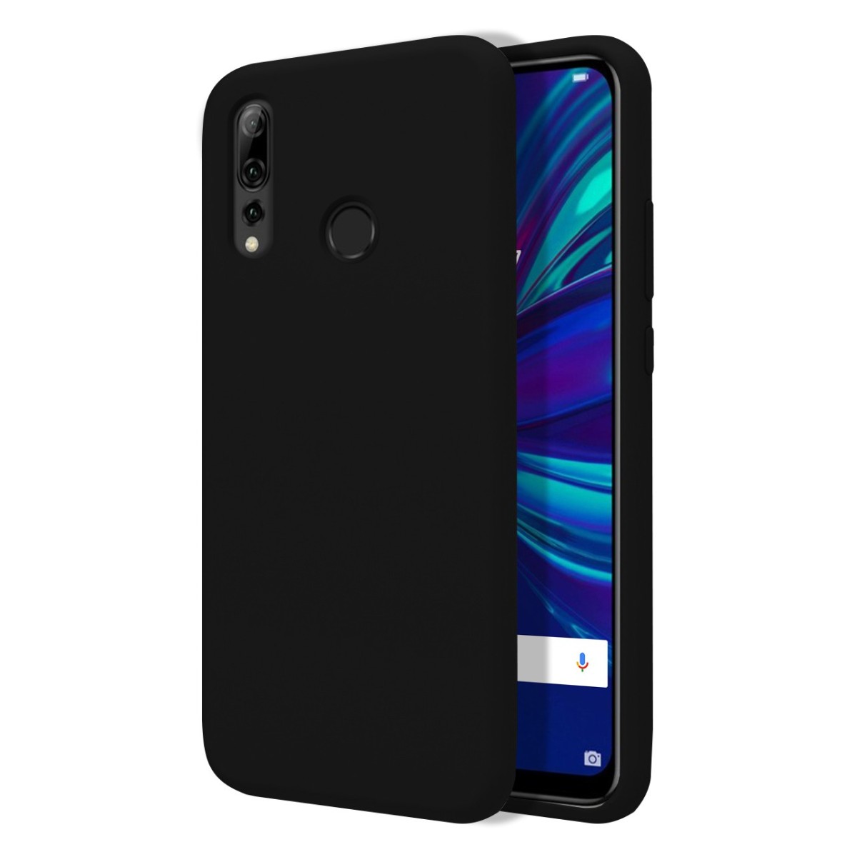 Funda Silicona Líquida Ultra Suave para Huawei P Smart + Plus 2019 color Negra
