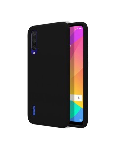 Funda Silicona Líquida Ultra Suave para Xiaomi Mi 9 Lite color Negra