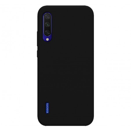 Funda Silicona Líquida Ultra Suave para Xiaomi Mi 9 Lite color Negra