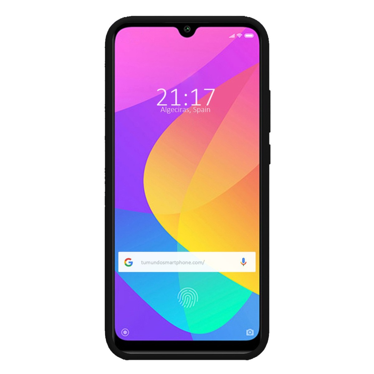 Funda Silicona Líquida Ultra Suave para Xiaomi Mi 9 Lite color Negra