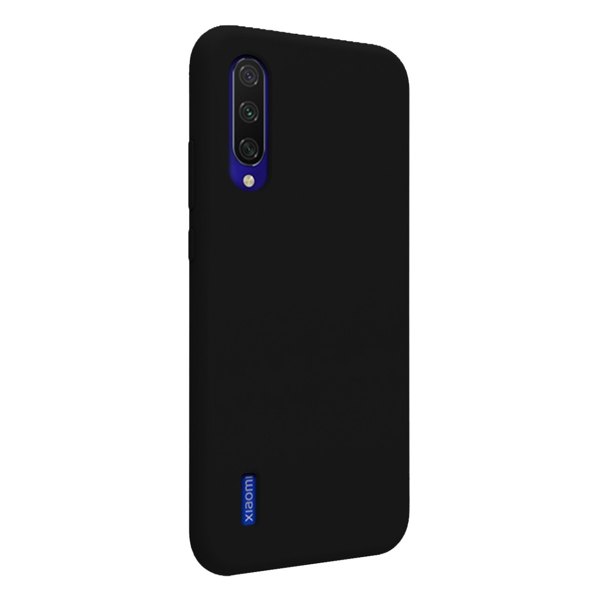 Funda Silicona Líquida Ultra Suave para Xiaomi Mi 9 Lite color Negra