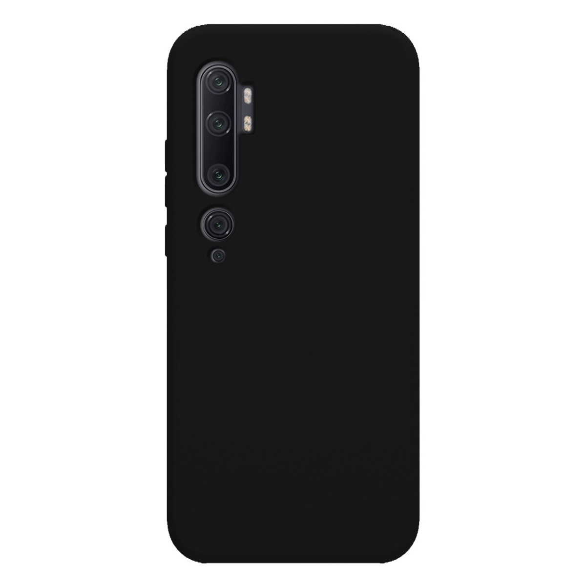 Funda Silicona Líquida Ultra Suave para Xiaomi Mi Note 10 color Negra