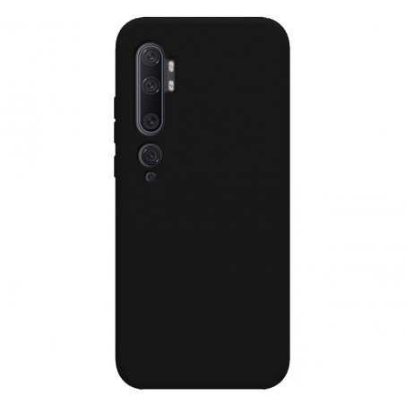 Funda Silicona Líquida Ultra Suave para Xiaomi Mi Note 10 color Negra