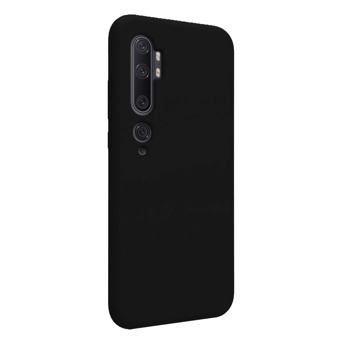 Funda Silicona Líquida Ultra Suave para Xiaomi Mi Note 10 color Negra