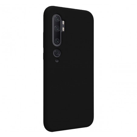 Funda Silicona Líquida Ultra Suave para Xiaomi Mi Note 10 color Negra