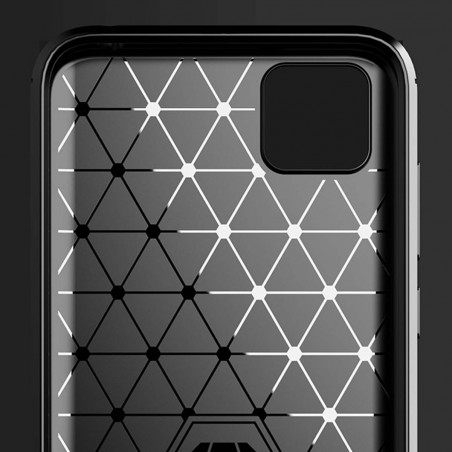 Funda Gel Tpu Tipo Carbon Negra para Huawei Y5p