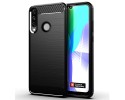 Funda Gel Tpu Tipo Carbon Negra para Huawei Y6p