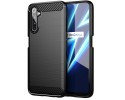 Funda Gel Tpu Tipo Carbon Negra para Realme 6 Pro