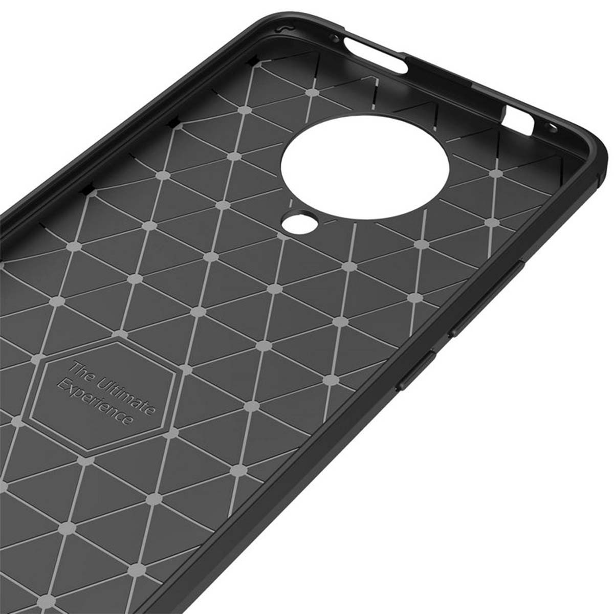 Funda Gel Tpu Tipo Carbon Negra para Xiaomi POCO F2 Pro
