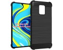 Funda Gel Tpu Anti-Shock Carbon Negra para Xiaomi Redmi Note 9S / Note 9 Pro
