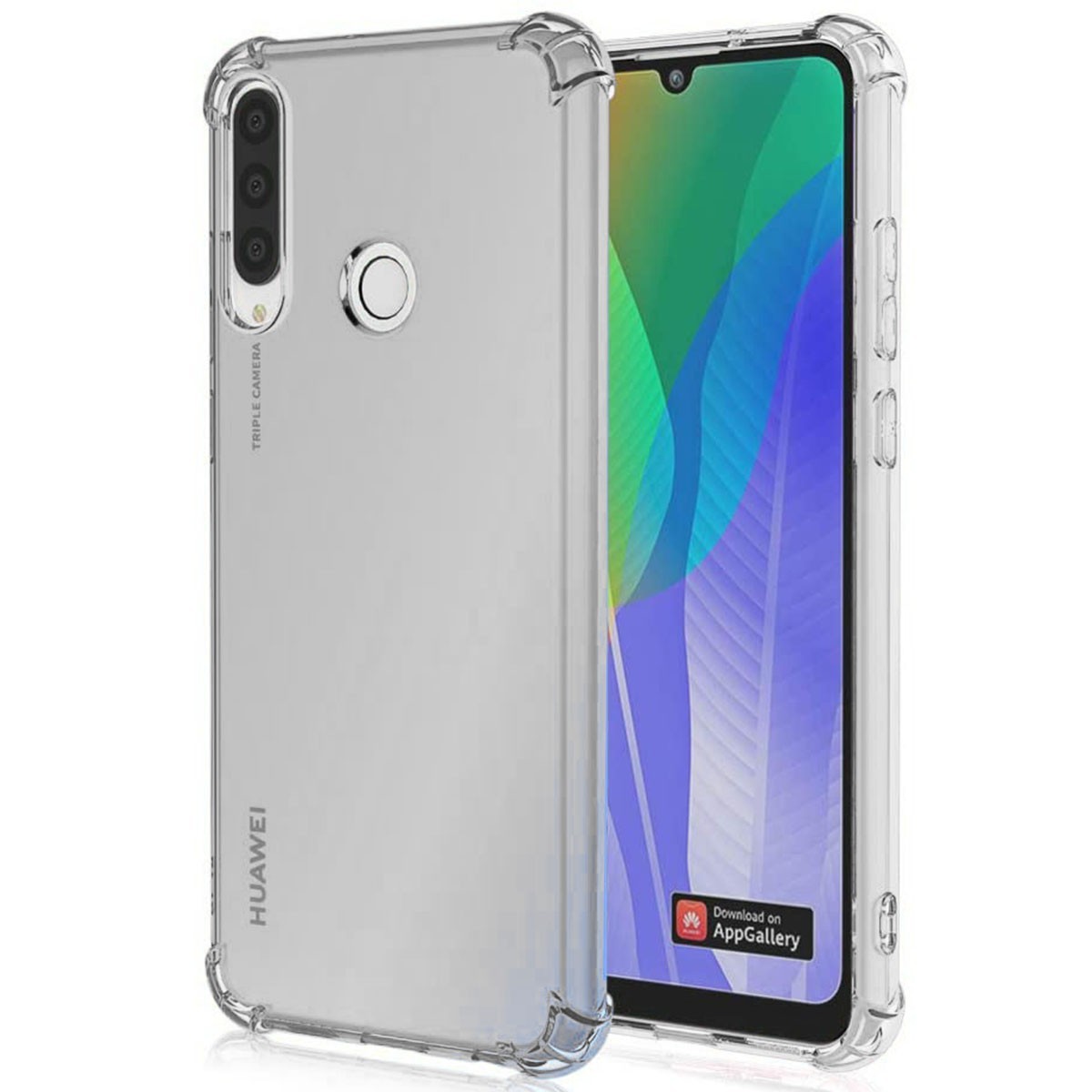 Funda Gel Tpu Anti-Shock Transparente para Huawei Y6p