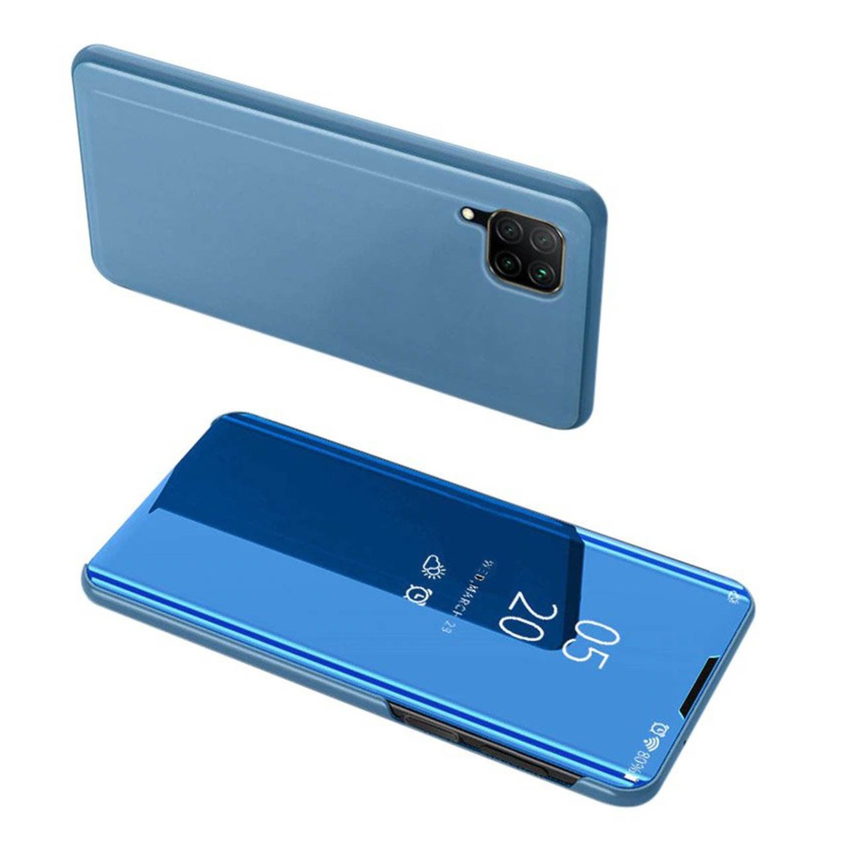 Funda Flip Cover Clear View para Huawei P40 Lite color Azul